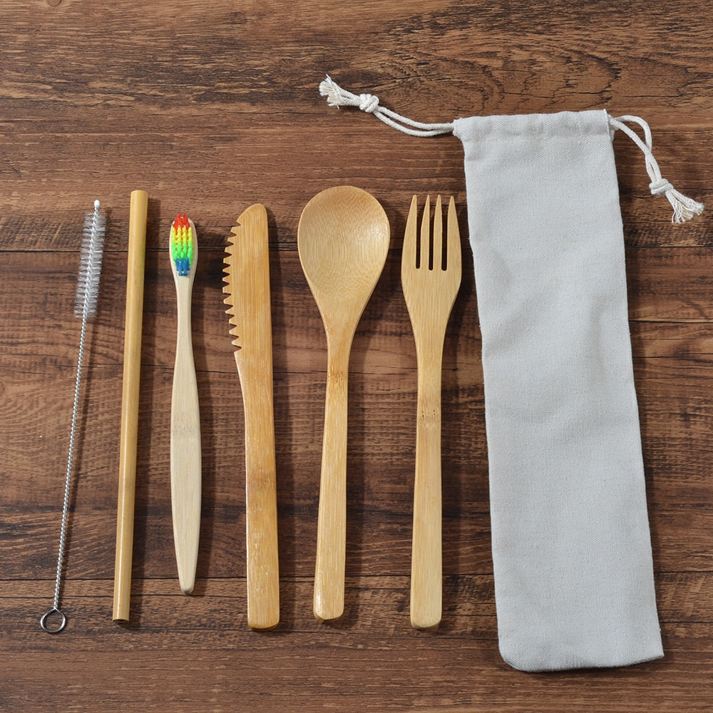 Eco-Friendly Bamboo Toothbrush Sets Eagle Aerie