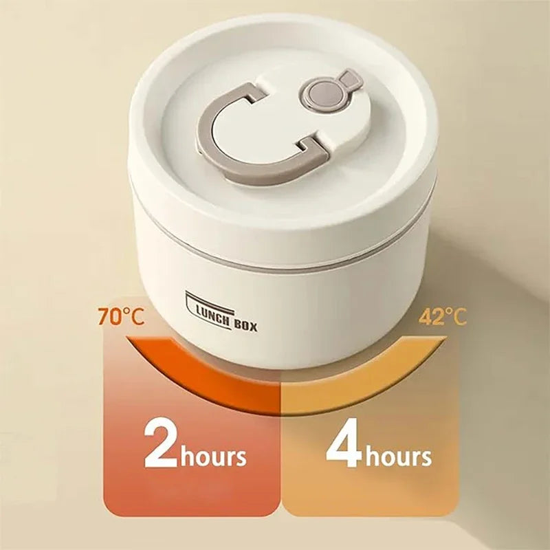 Portable Insulated Food Lunch Container Set with Thermal Lunch Box 3 Separate Stackable Lunch Container for Adult Kids Eagle Aerie