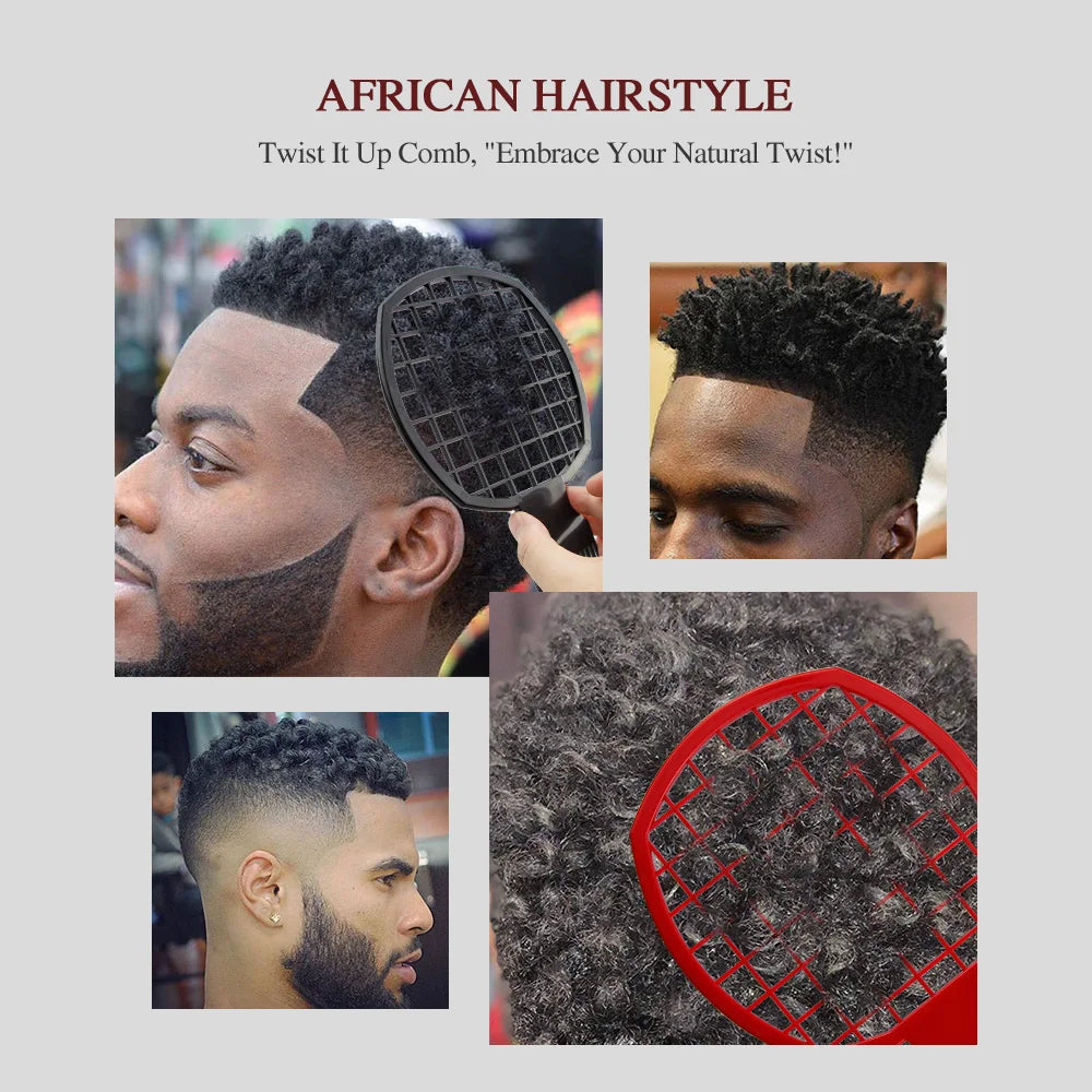 Natural Hairstyling Tools - Twist Wave Hair Tool, Abs Handle, Suitable for African Twists and Curls, Natural Hairstyling, Hair Styling |   Sponge-Shaped Comb |   Durable Hair Styling Tools, Hair Styling Tools Eagle Beacon