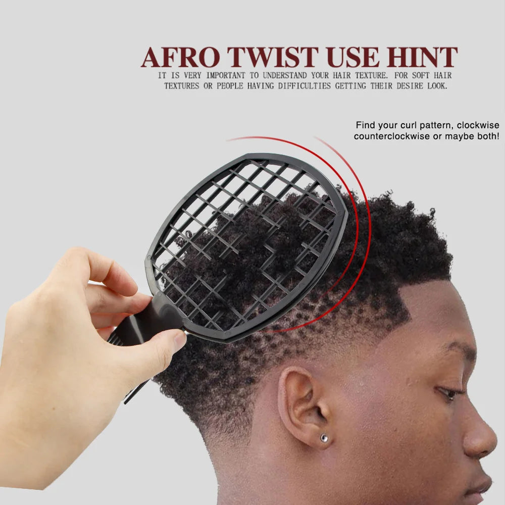 Natural Hairstyling Tools - Twist Wave Hair Tool, Abs Handle, Suitable for African Twists and Curls, Natural Hairstyling, Hair Styling |   Sponge-Shaped Comb |   Durable Hair Styling Tools, Hair Styling Tools Eagle Beacon