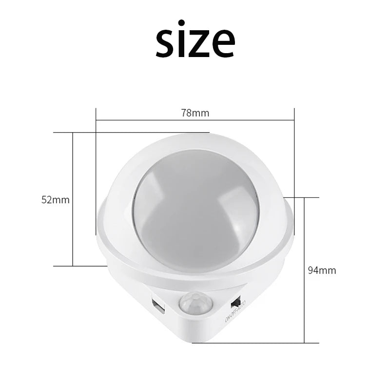 Motion Sensor Night Light LED Cabinet Light USB Charging Touch Switch Dimmable Light Stair Corridor Wall Light 18650 Battery Eagle Beacon