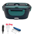 Dual Use 220V 110V 24V 12V Electric Heated Lunch Box Stainless Steel School Car Picnic Food Heating Heater Food Warmer Container Eagle Aerie