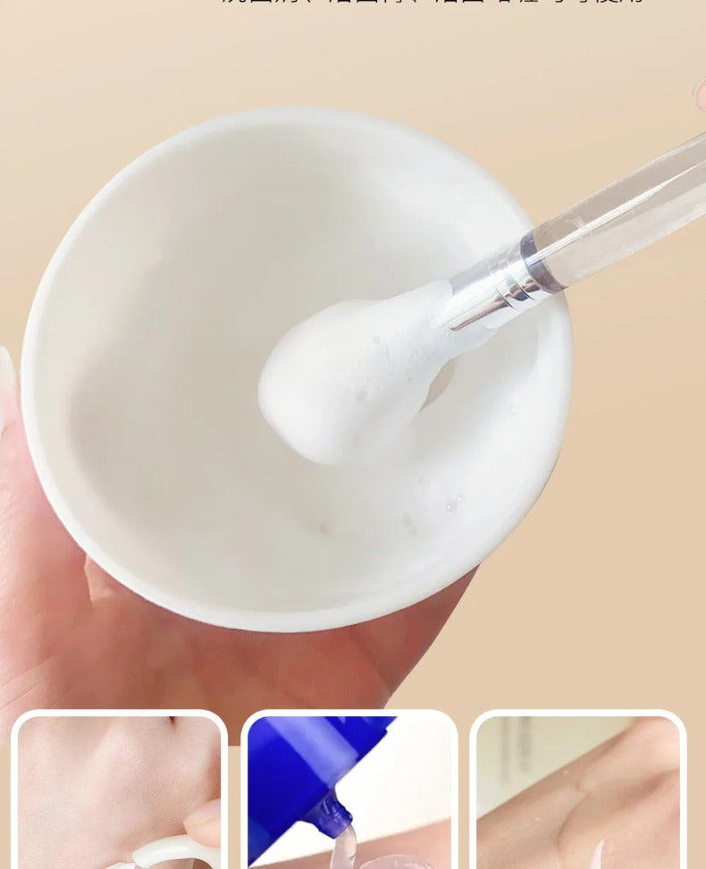 Facial Cleanser Brush Soft Face Massage Fan Wash Brush Pore Cleanning Exfoliating Beauty Face Mask Brush Portable Skin Care Tool Eagle Beacon