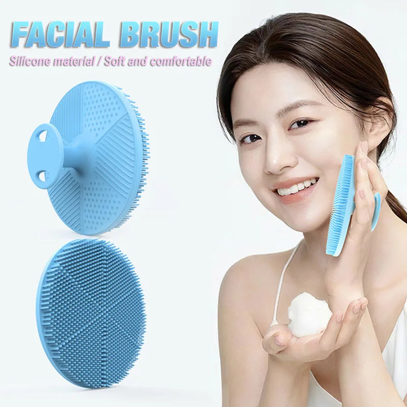 Silicone Facial Cleansing Brush Mini Facial Deep Cleansing Shaving Massage Facial Brush Face Washing Brush Men and women Eagle Beacon