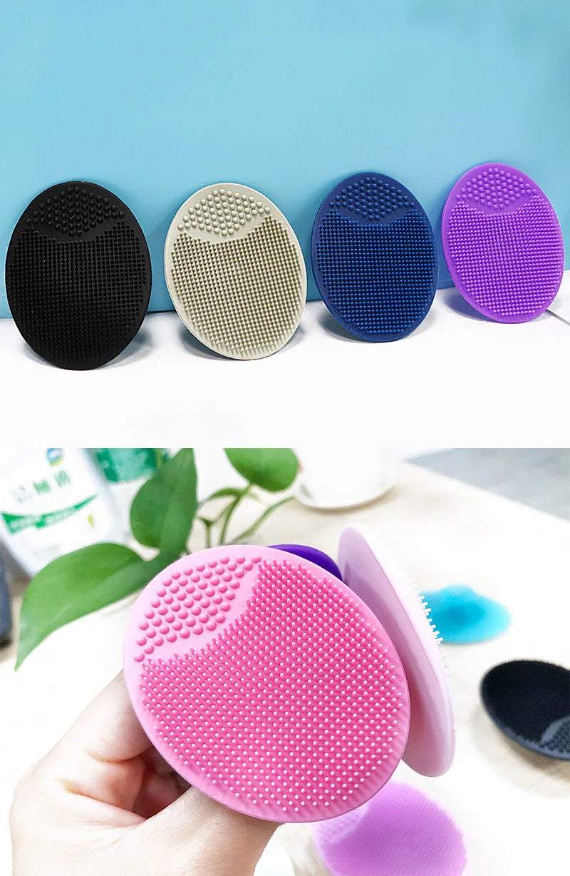 5/20 Pcs Portable Facial Cleansing Brush Deep Cleansing Skin Exfoliating Pore Removing Soft Silicone Brush Face Cleansing Brush Eagle Beacon