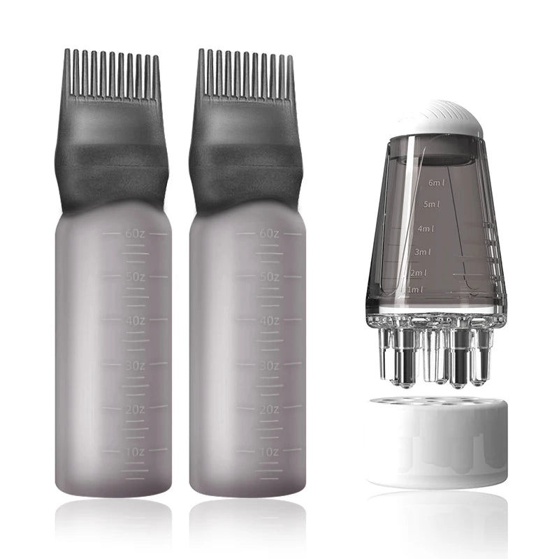 2/3pcs Hair Growth Essential Oil Applicator Bottle & 1ml Scalp Massage Comb Set - Anti-Loss, Scalp Care Tools for All Hair Types Eagle Beacon