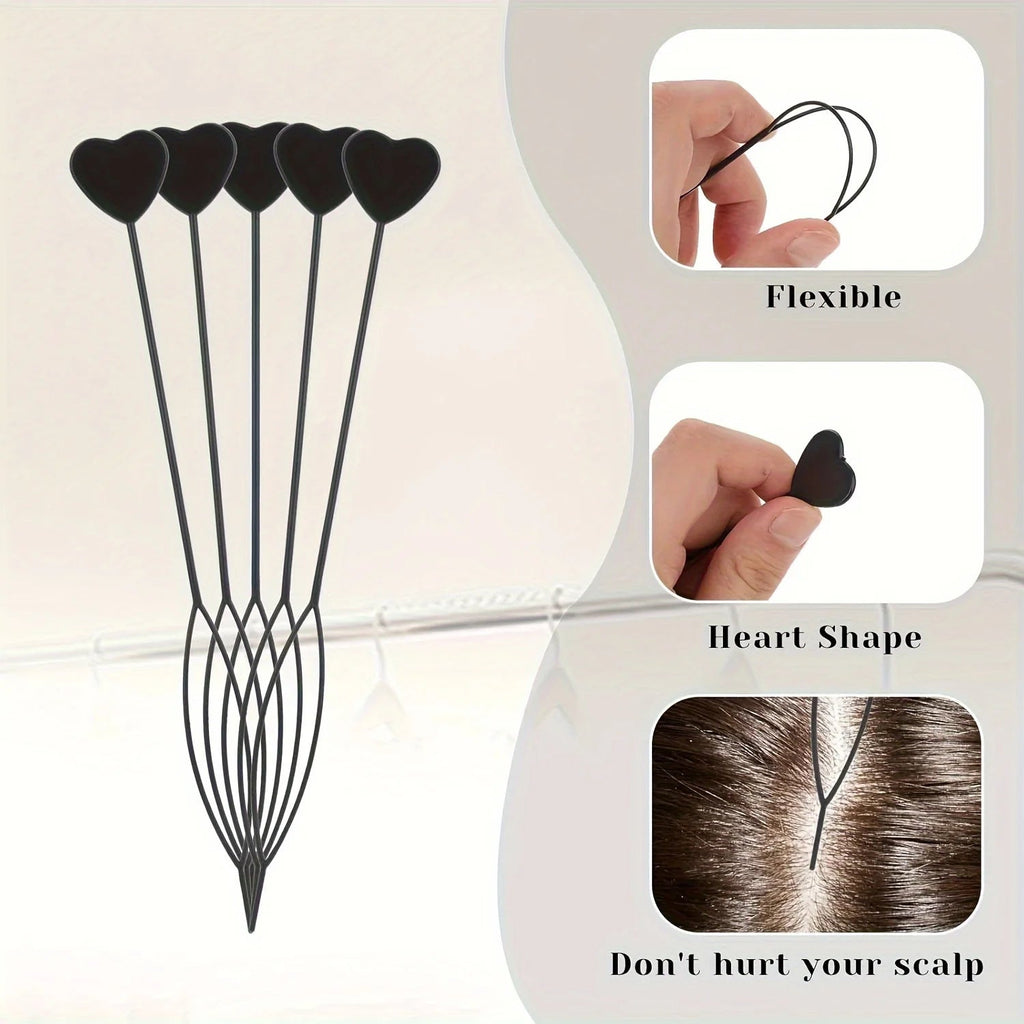 12 hair tail tools, easy-to-use hair accessories, braiding tools, regular hair quality, and hair accessories Eagle Beacon