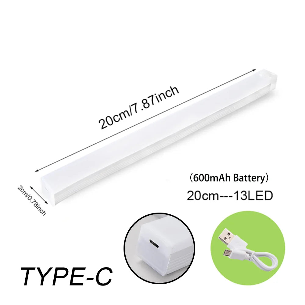 Motion Sensor Light Wireless LED Night Light Type C Rechargeable Light Cabinet Wardrobe Lamp Staircase Backlight For Kitchen LED Eagle Beacon