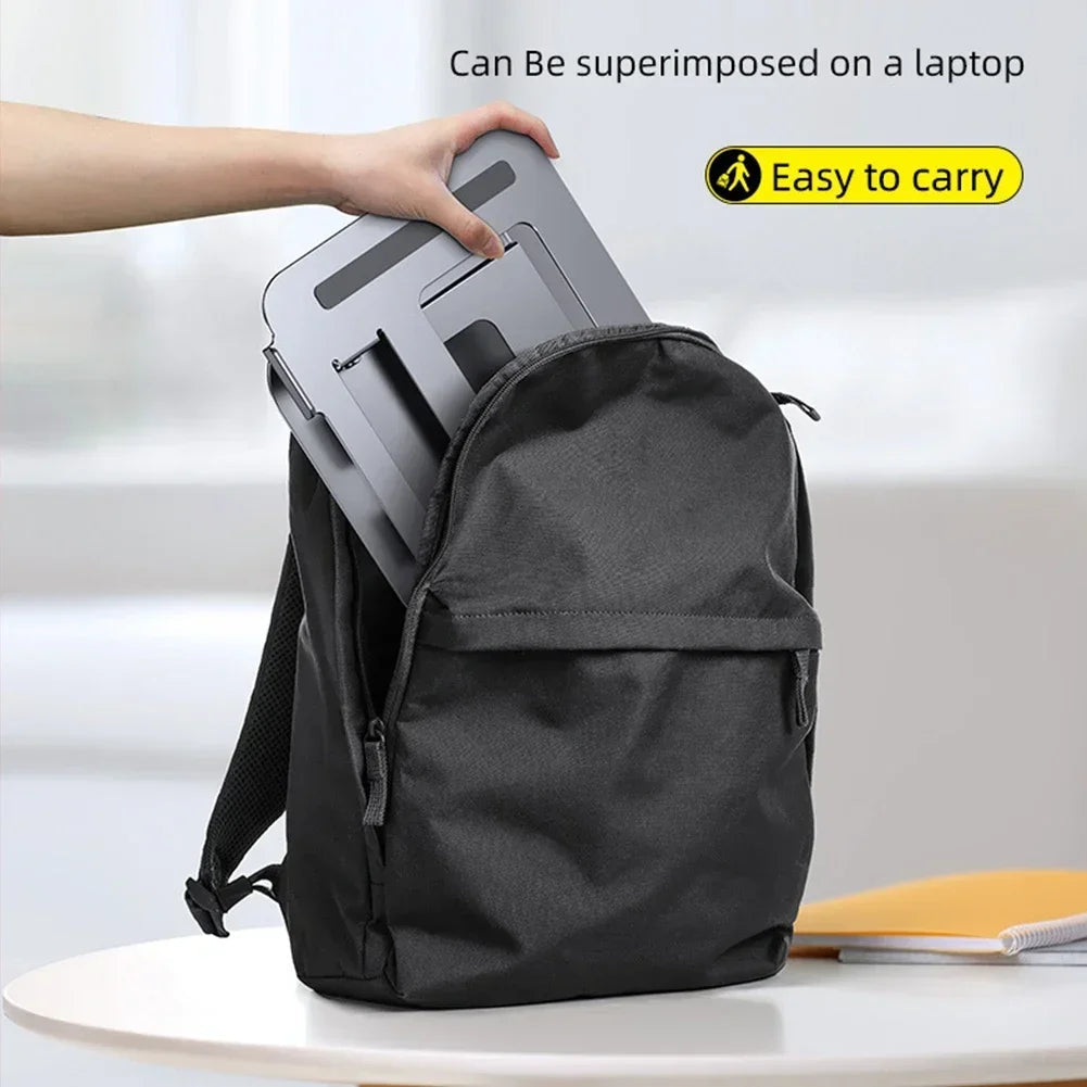 New Foldable Laptop Stand 3 Layer Adjustable Height Metal Notebook Stand Tablet Stand for Laptops/tablets/mobile Phones Eagle Beacon