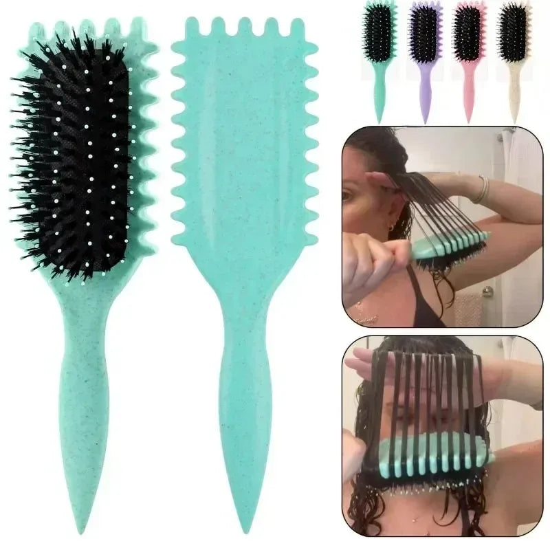 Salon Styling Curly Hair Styling Brush Curl Hair Brush for Combing and Shaping Men's and Women's Curls Reduce Pulling Tools Eagle Beacon