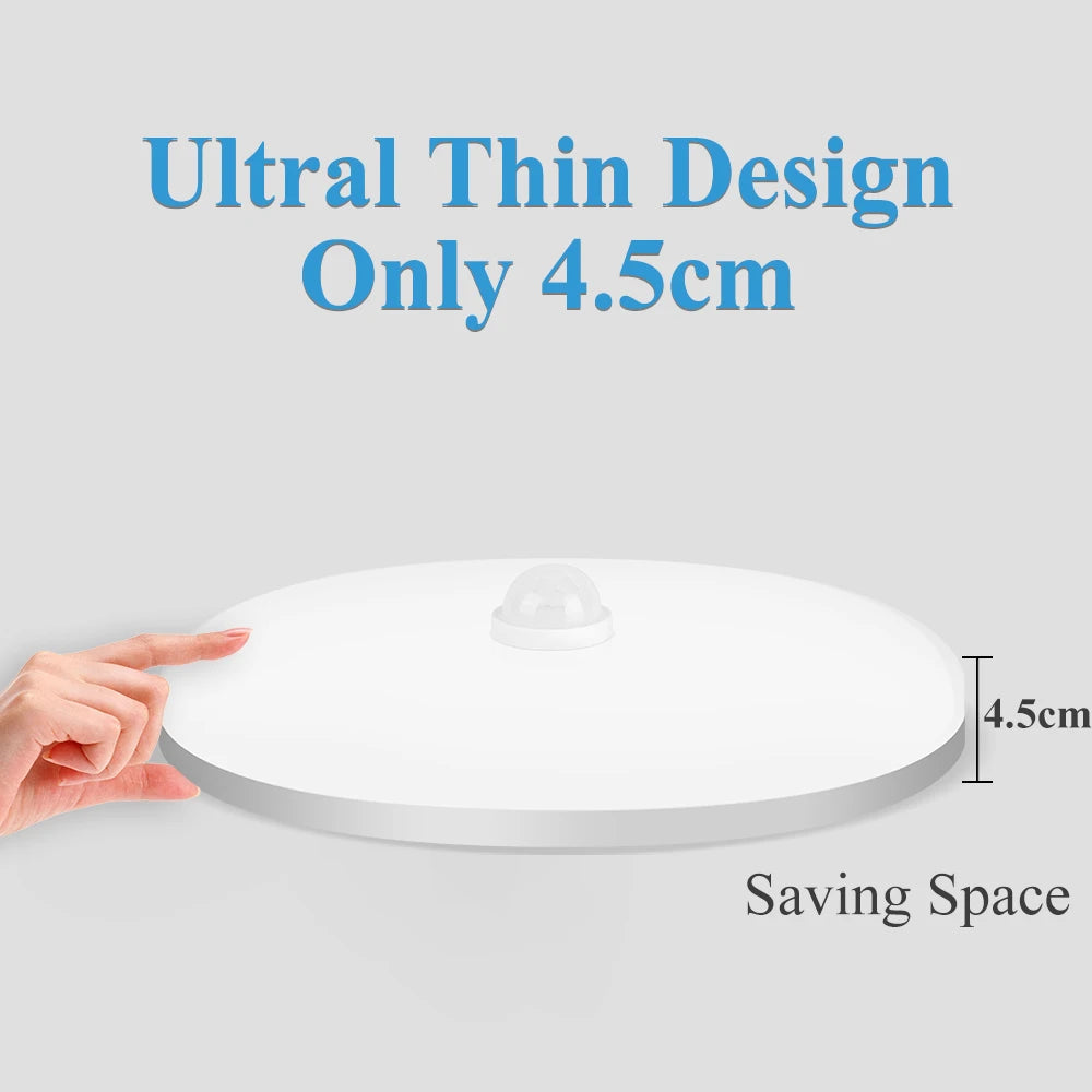 Motion Sensor Ceiling Light Modern Smart Sensor LED Lamp Human Infrared Sensing Lamp Indoor for Garage Corridor Lighting Fixture Eagle Beacon