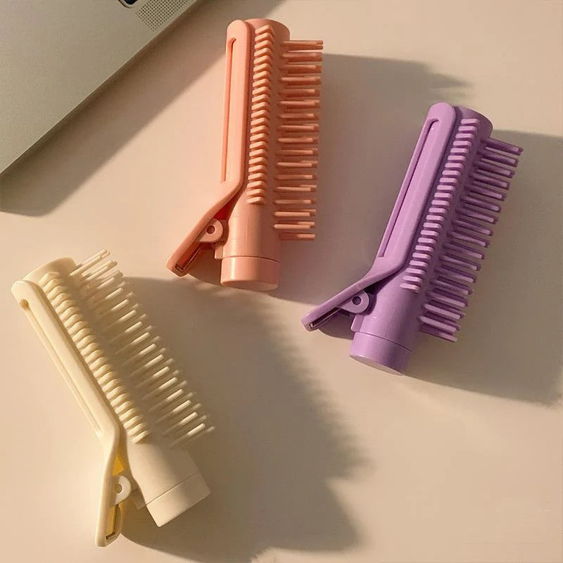 Hair Root Clips Retractable Hair Volumizing Styling Tool 2-in-1 Curling Comb Hair Roller Brush Hairdressing Comb Styling Tools Eagle Beacon