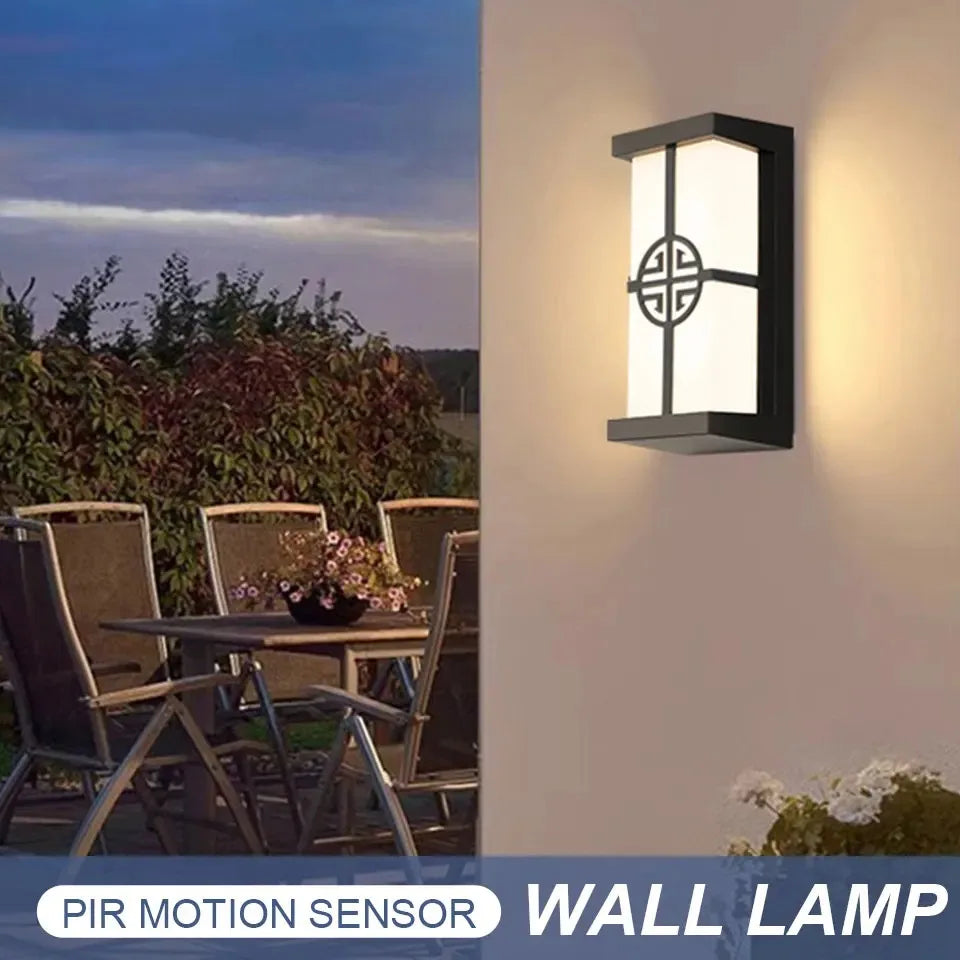Motion Sensor LED Wall Light 16W Indoor&Outdoor Waterproof IP66 Porch Wall Lamp Home Sconce Decoration Lighting Eagle Beacon