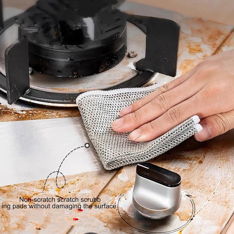 10 piece set of cleaning cloth, metal wire, kitchen sink, towels, dishwashing cleaning tools Eagle Aerie