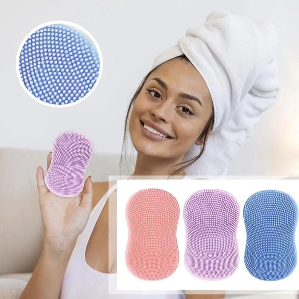 Face Scrubber Mini Facial Brush Silicone Wash Exfoliator Finger Glove Pads Handheld Cleansing Brushes Tool Skin Care Deep Clean Eagle Beacon