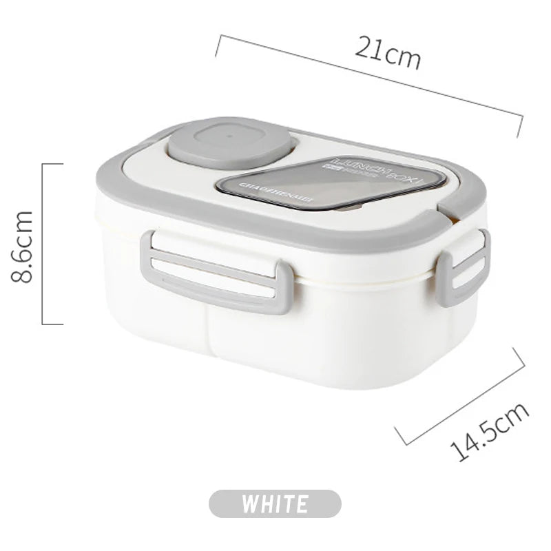 Portable Lunch Box Compartment Wheat Straw Bento Carrying Handle Box Reusable Tableware Containers Meal Snack Food Containers Eagle Aerie