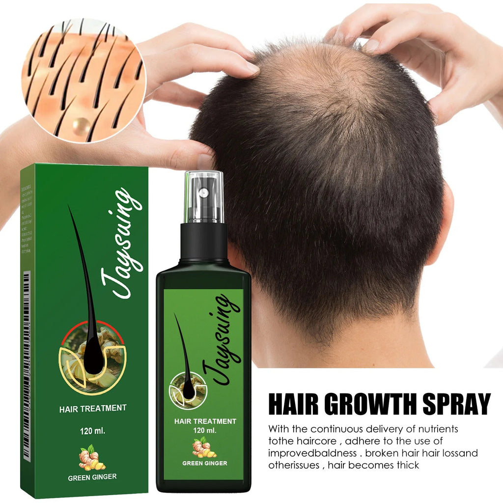 Hair Growth Spray Ginger Massage Scalp Damaged Treatment Solution Nourish Roots Fast Grow Anti Hair Loss Serum Beauty Health Eagle Beacon