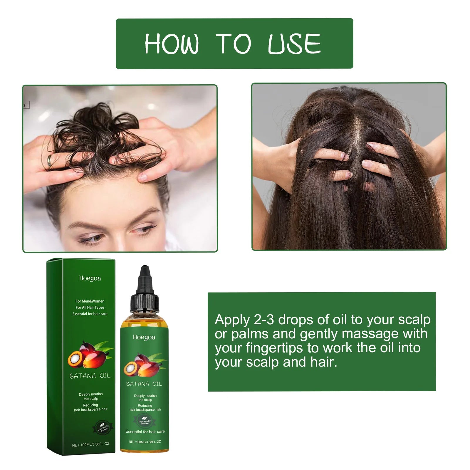 Hair Growth Oil Nourishing Scalp Repairing Strengthening Preventing Hair Loss Dry Damaged Frizz Control Men Women Hair Products Eagle Beacon