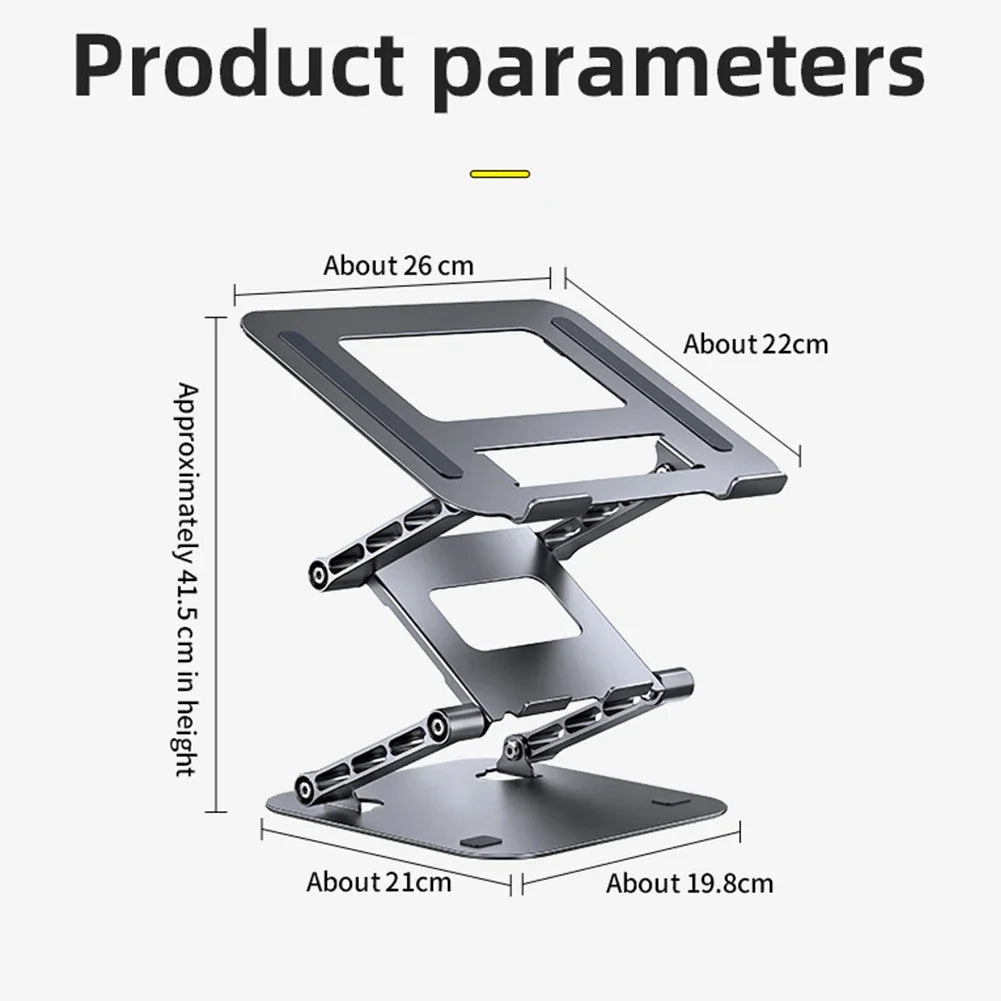 New Foldable Laptop Stand 3 Layer Adjustable Height Metal Notebook Stand Tablet Stand for Laptops/tablets/mobile Phones Eagle Beacon