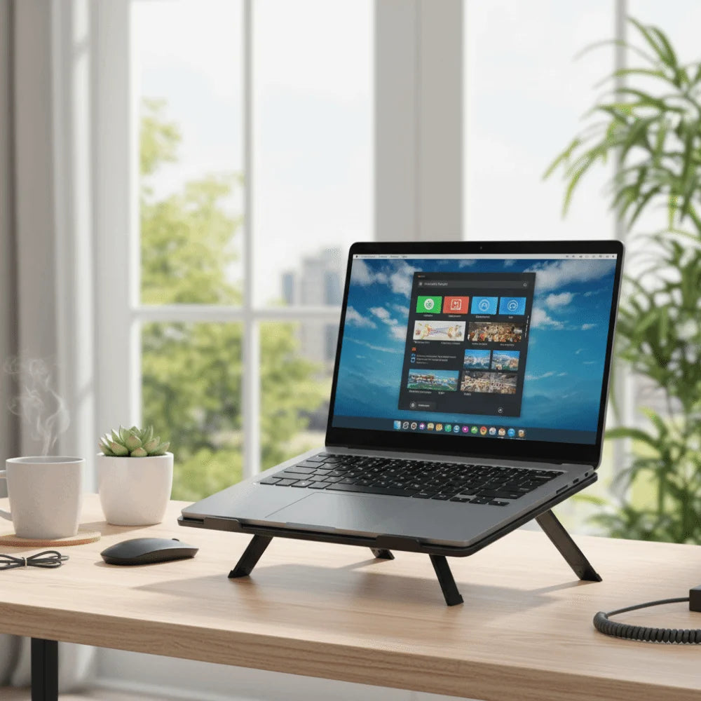 Foldable Design Laptop Stand Height-Adjustable Portable Notebook Stand Lightweight Heat Dissipation Computer Stand Study Use Eagle Beacon