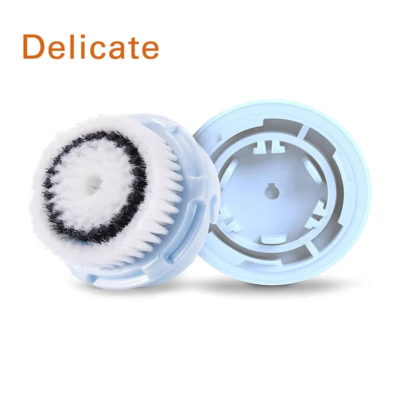Facial Cleansing Brush Heads Daily Deep Cleaning Pores Sensitive Skin Soft Exfoliating Silicone Face Brush Heads Skin Care Tools Eagle Beacon