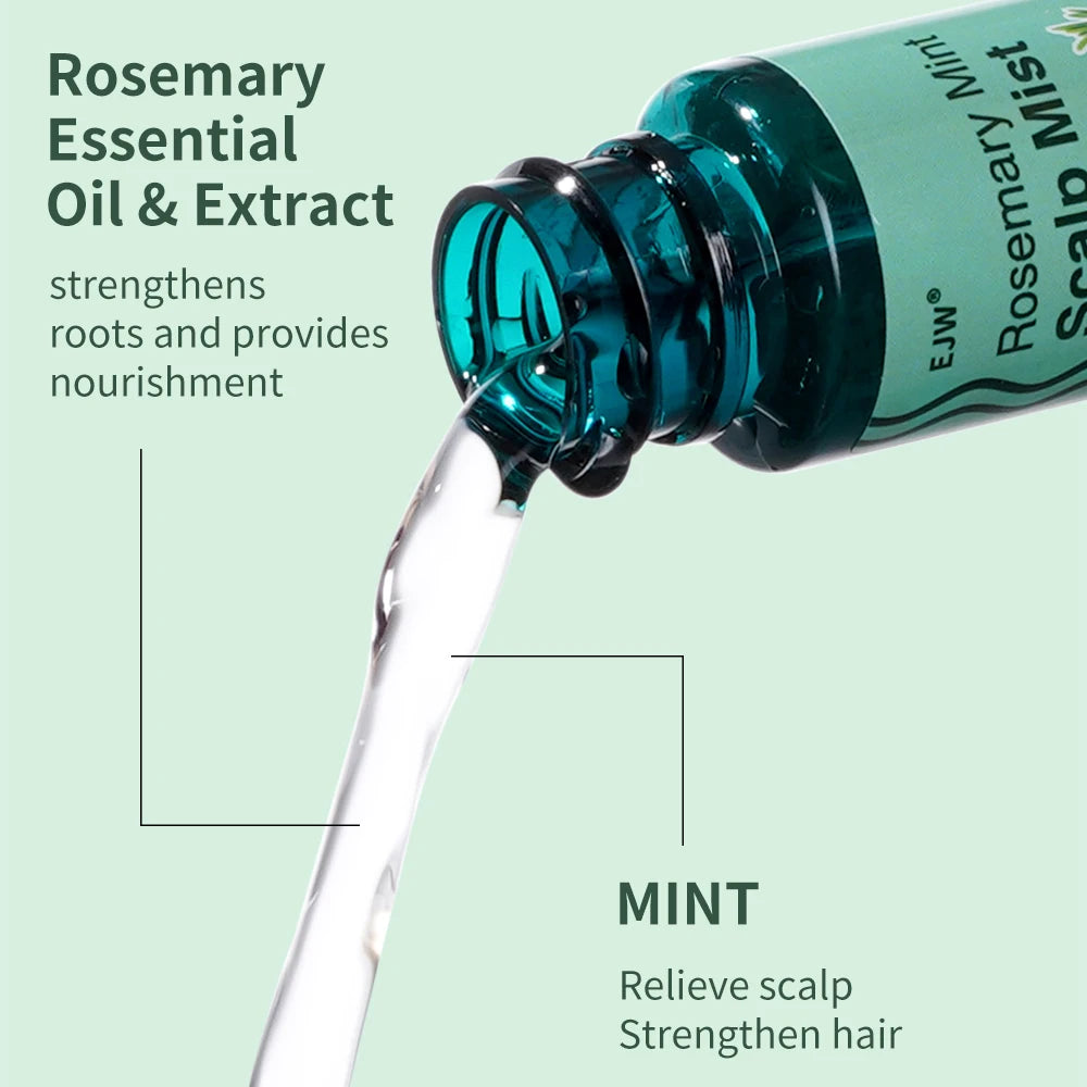 Hair Growth Spray,Scalp Scrub,Rosemary Scalp Exfoliator Scrub Shampoo,Hair Booster Serum,Strengthens Hair Roots,Helps Strengthen Eagle Beacon