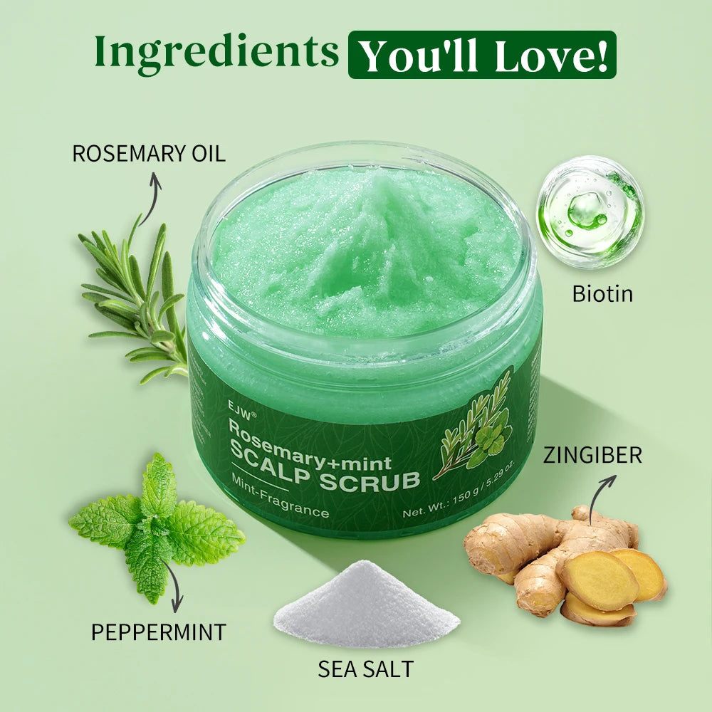Hair Growth Spray,Scalp Scrub,Rosemary Scalp Exfoliator Scrub Shampoo,Hair Booster Serum,Strengthens Hair Roots,Helps Strengthen Eagle Beacon