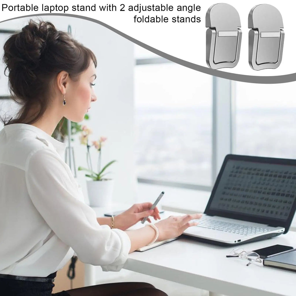 Foldable Laptop Stand Cooling Laptop Stands for Desk Laptop Holder Multipurpose Folding Laptop Stand Desk Laptop Stand for Home Eagle Beacon