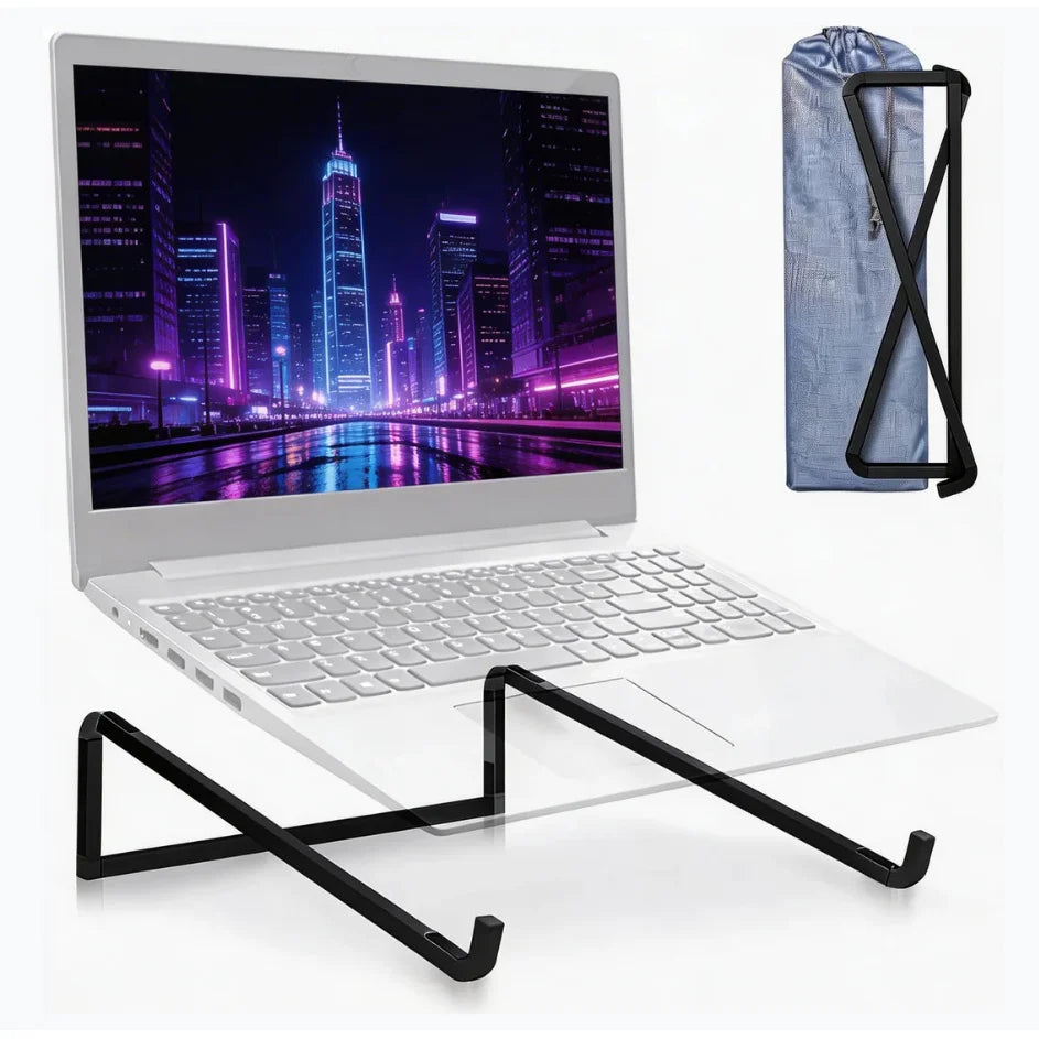 A Foldable Laptop Stand Suitable for Desktops, A Universal Laptop Ventilation Stand in Silvery Eagle Beacon