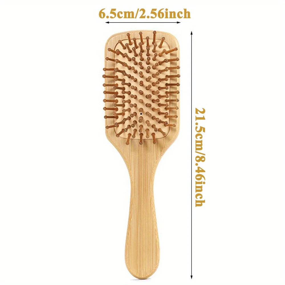 Wooden Hair Brush Improve Hair Growth Wood hairbrush Prevent Hair Loss Comb Bamboo Comb Teeth Hairdressing Styling Hair Tools Eagle Beacon