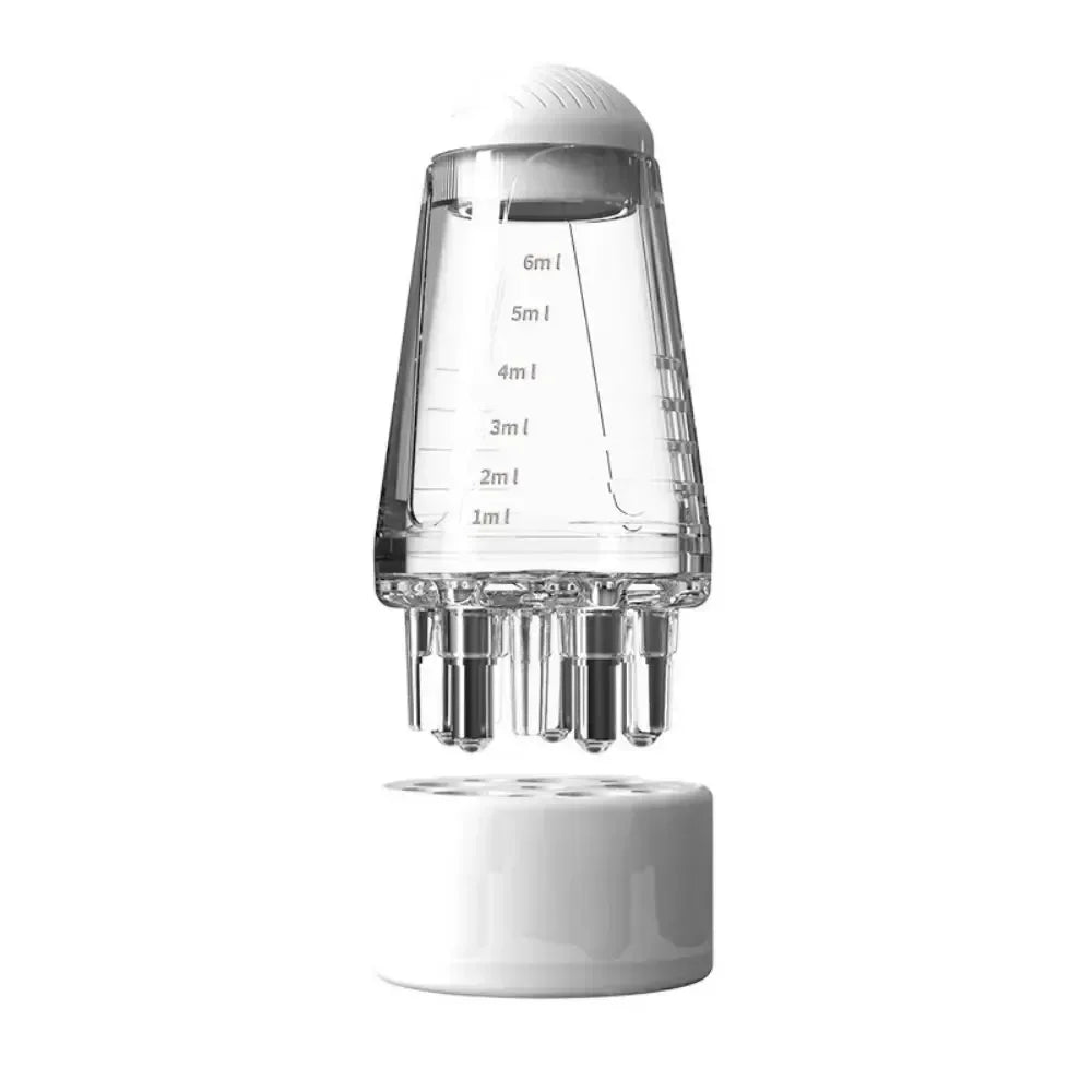 Scalp Applicator Hair Regrowth & Styling Solution Guide Comb Hexagon Head Oil Roller Ball Massage Comb Massage Relaxation Tools Eagle Beacon