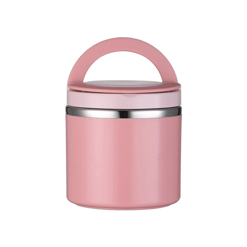 Lunch Box Student Food Container Stainless Steel Insulated Lunch Box Rice Bucket Round Large Capacity Breakfast Cup Eagle Aerie