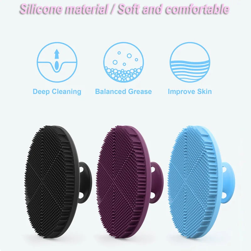 Silicone Facial Cleansing Brush Mini Facial Deep Cleansing Shaving Massage Facial Brush Face Washing Brush Men and women Eagle Beacon