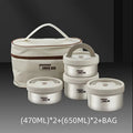 Lunch Box Portable Insulated Lunch Container Set Stackable Bento Stainless Steel Lunch Container Eagle Aerie