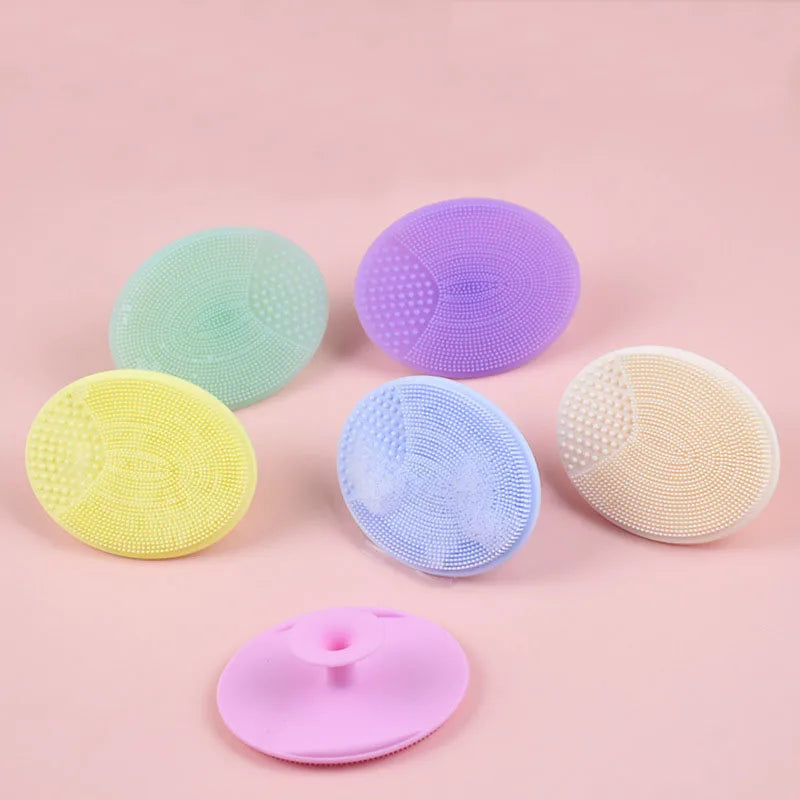 5/20 Pcs Portable Facial Cleansing Brush Deep Cleansing Skin Exfoliating Pore Removing Soft Silicone Brush Face Cleansing Brush Eagle Beacon