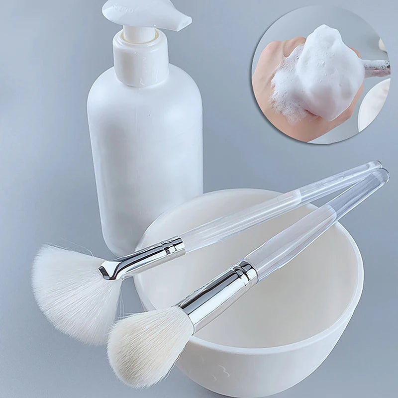 Facial Cleanser Brush Soft Hair Face Massage Wash Brush Face Mask Brush Portable Skin Care Tool Eagle Beacon