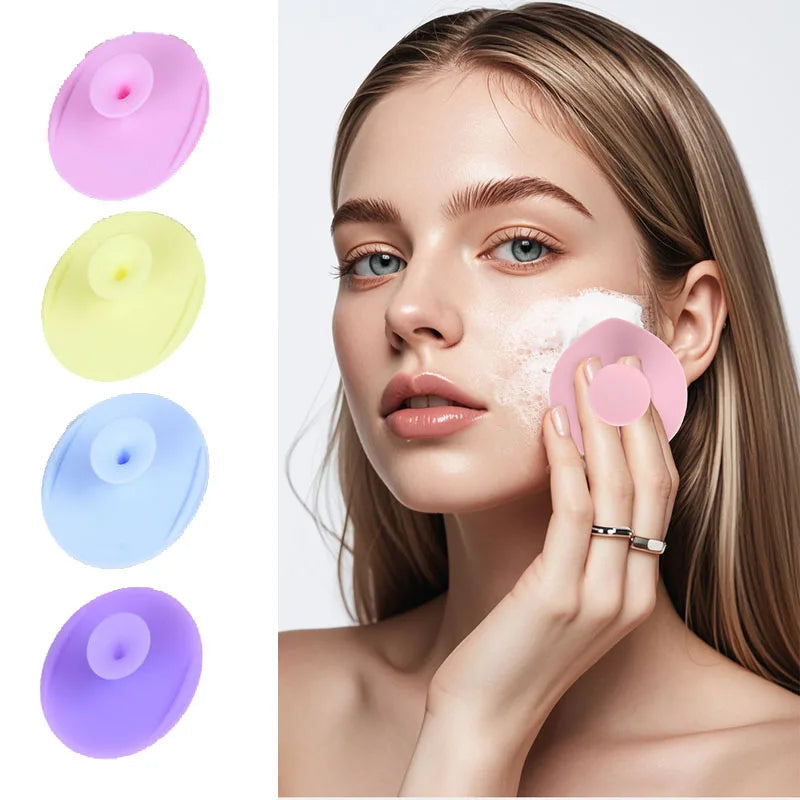 5/20 Pcs Portable Facial Cleansing Brush Deep Cleansing Skin Exfoliating Pore Removing Soft Silicone Brush Face Cleansing Brush Eagle Beacon