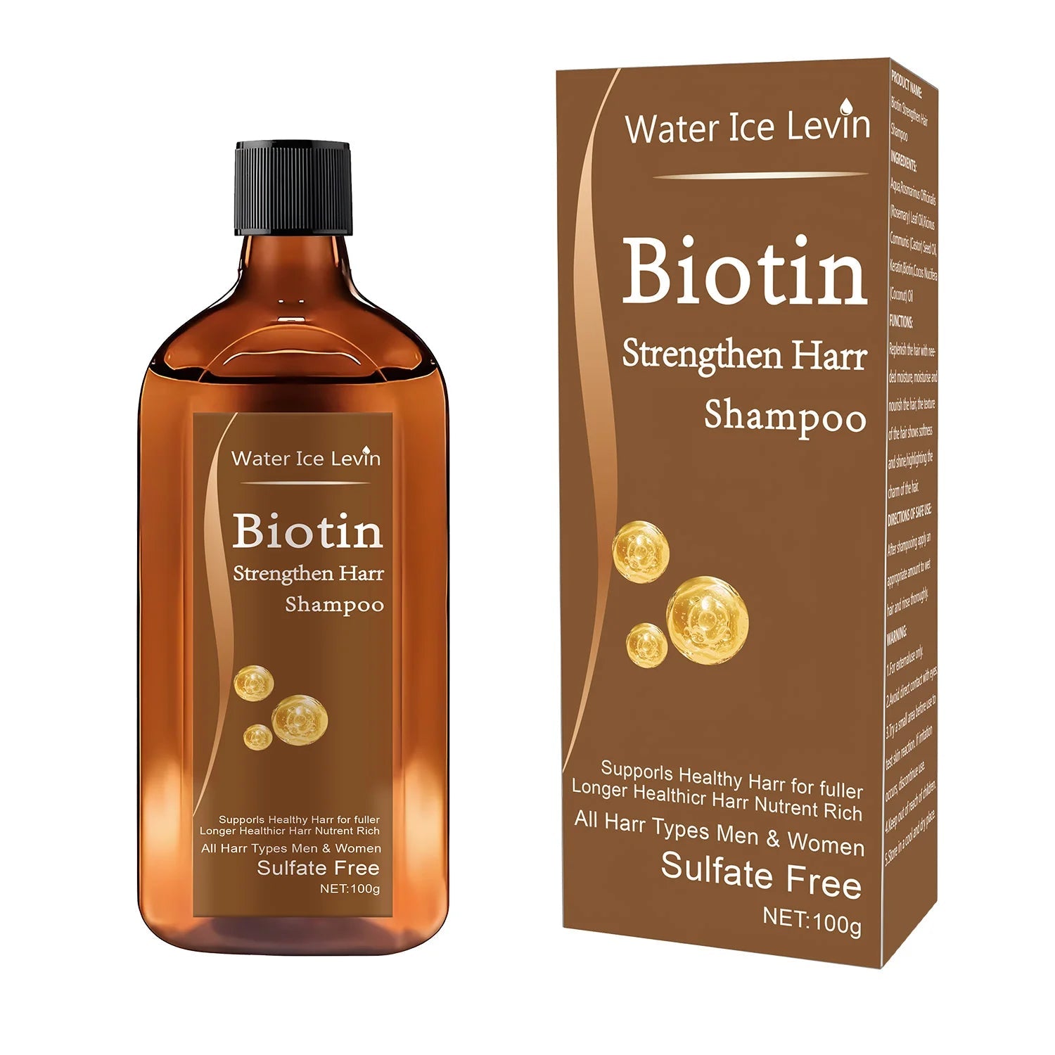 Biotin hair Growth shampoo anti-hair loss treatment for men and women rapid thickening and re-oil beauty health Eagle Beacon