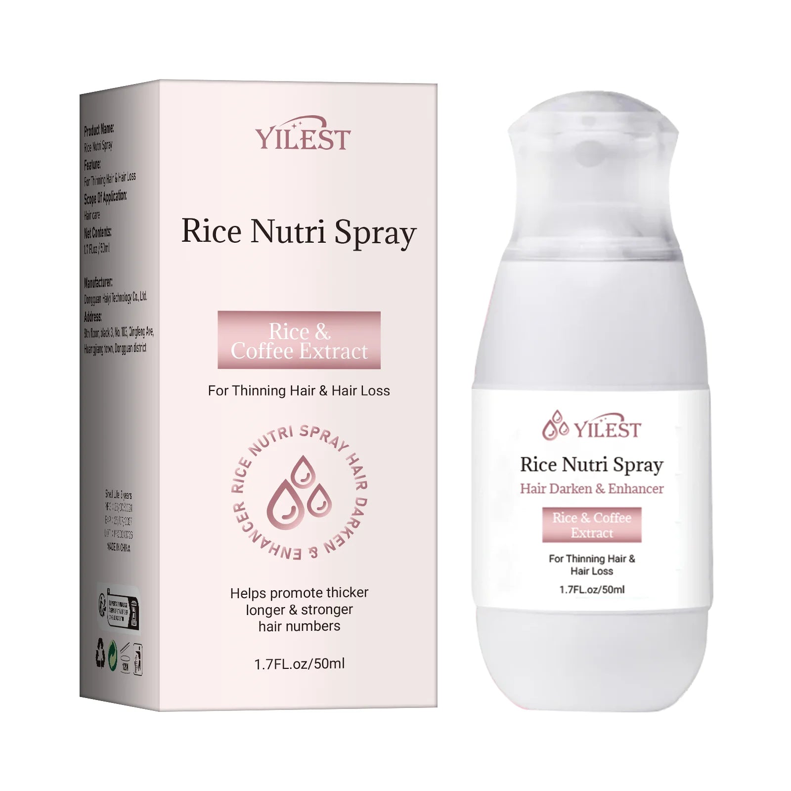 Hair Helper Spray, Rice Water Spray,Hair Strengthens Thickening,Natural Spray Stimulates Growth Soothes Scalp for Thinning Hair Eagle Beacon