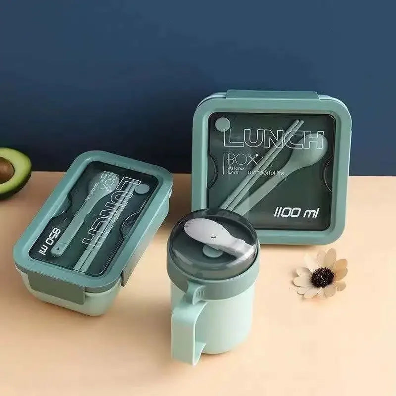Portable Lunch Box for Kids School Microwave Wheat Straw Dinnerware Bento Box Food Storage Containers  Lunch Bag Bento Eagle Aerie