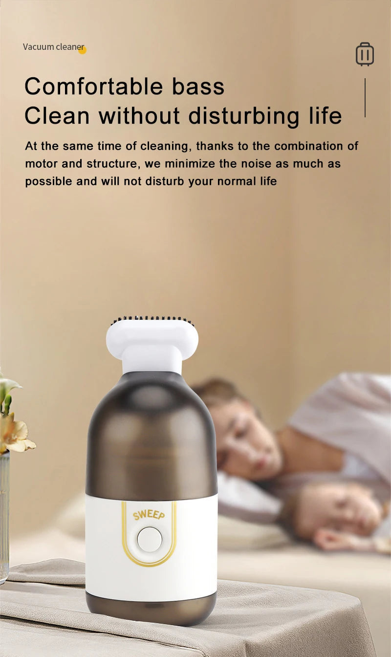 Mini Vacuum Cleaner Portable Wireless Power Usb Charging Car Home Computer Office Sweeping Machine Desktop Dust Eagle Beacon