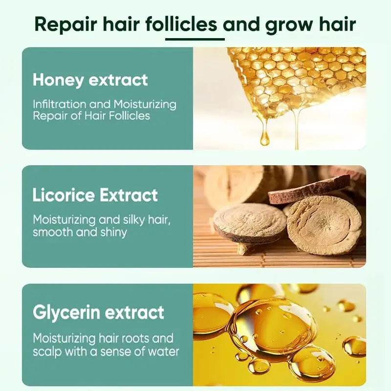 7 Days Ginger Hair Growth Serum Fast Promote Hair Regrowth Products Anti Hair Loss Repair Scalp Baldness Nourish Hair Root Care Eagle Beacon