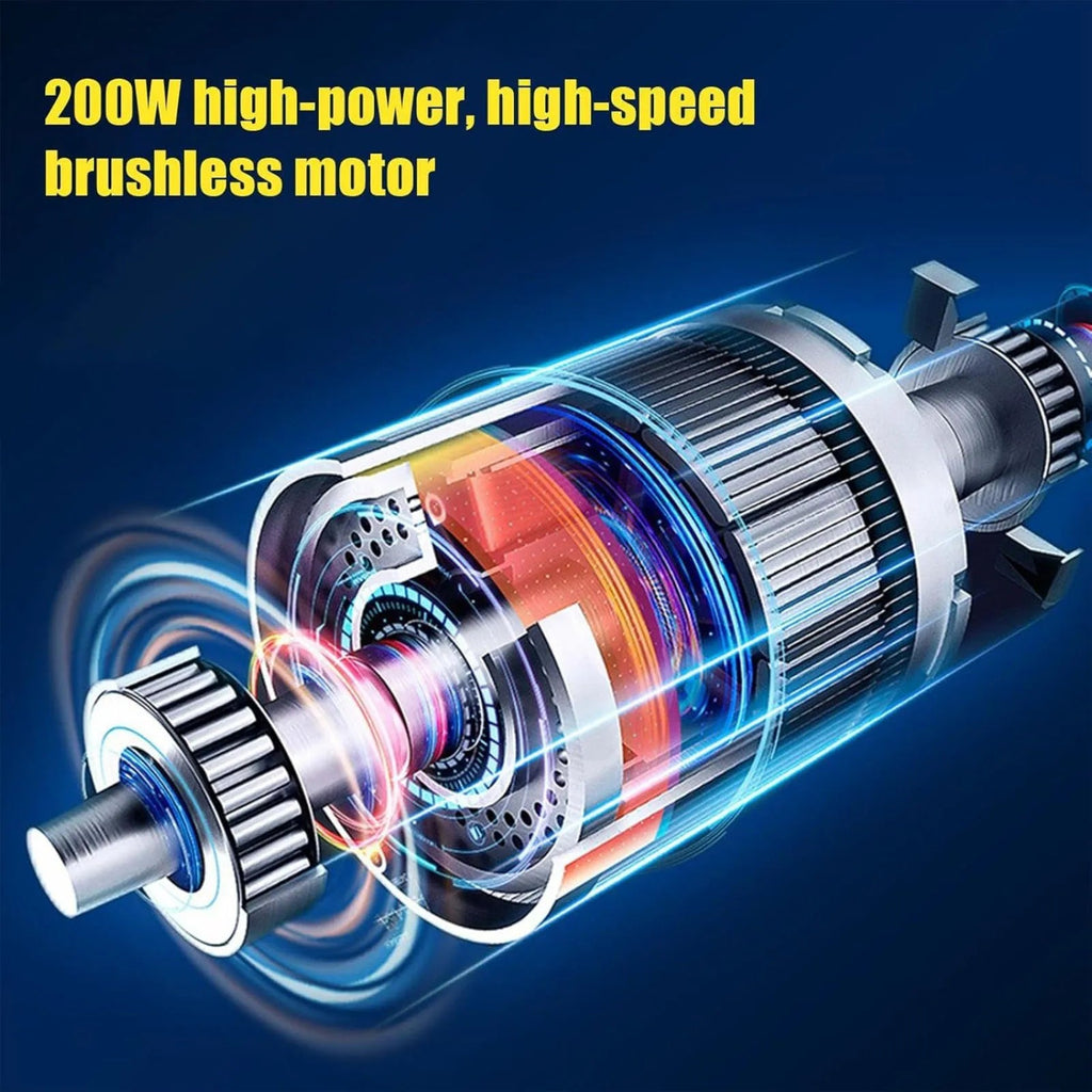 Portable Car Vacuum Cleaner: Mini Handheld Cordless Cleaner with Blower Function, Powerful Suction, and Brushless Motor Eagle Beacon