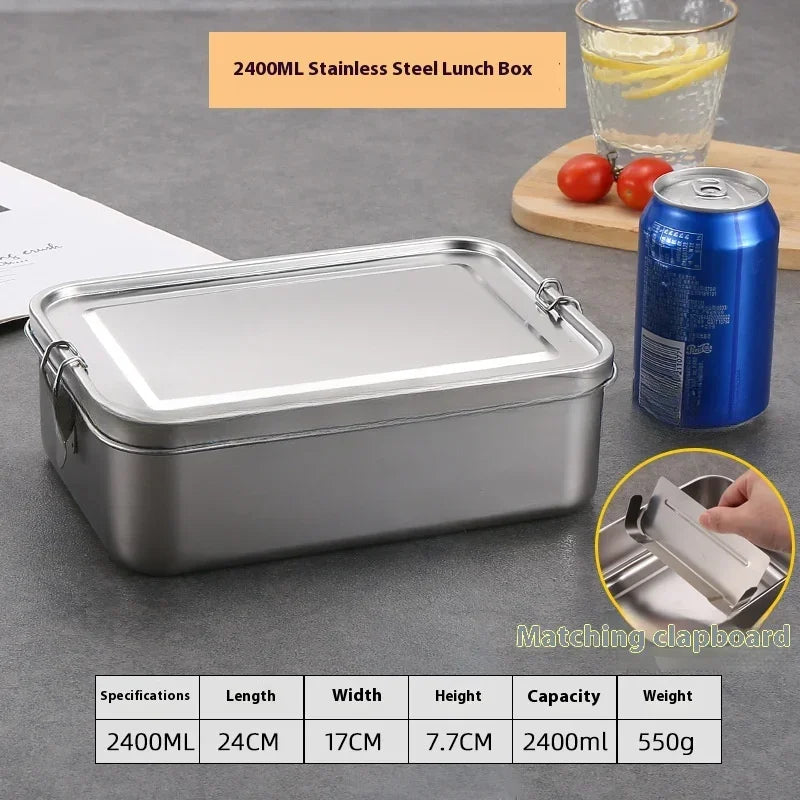 Stainless Steel Bento Box Metal Lunch Box Food Storage Containers with Lockable Clips Lunch Snack Boxes for Work,School Eagle Aerie