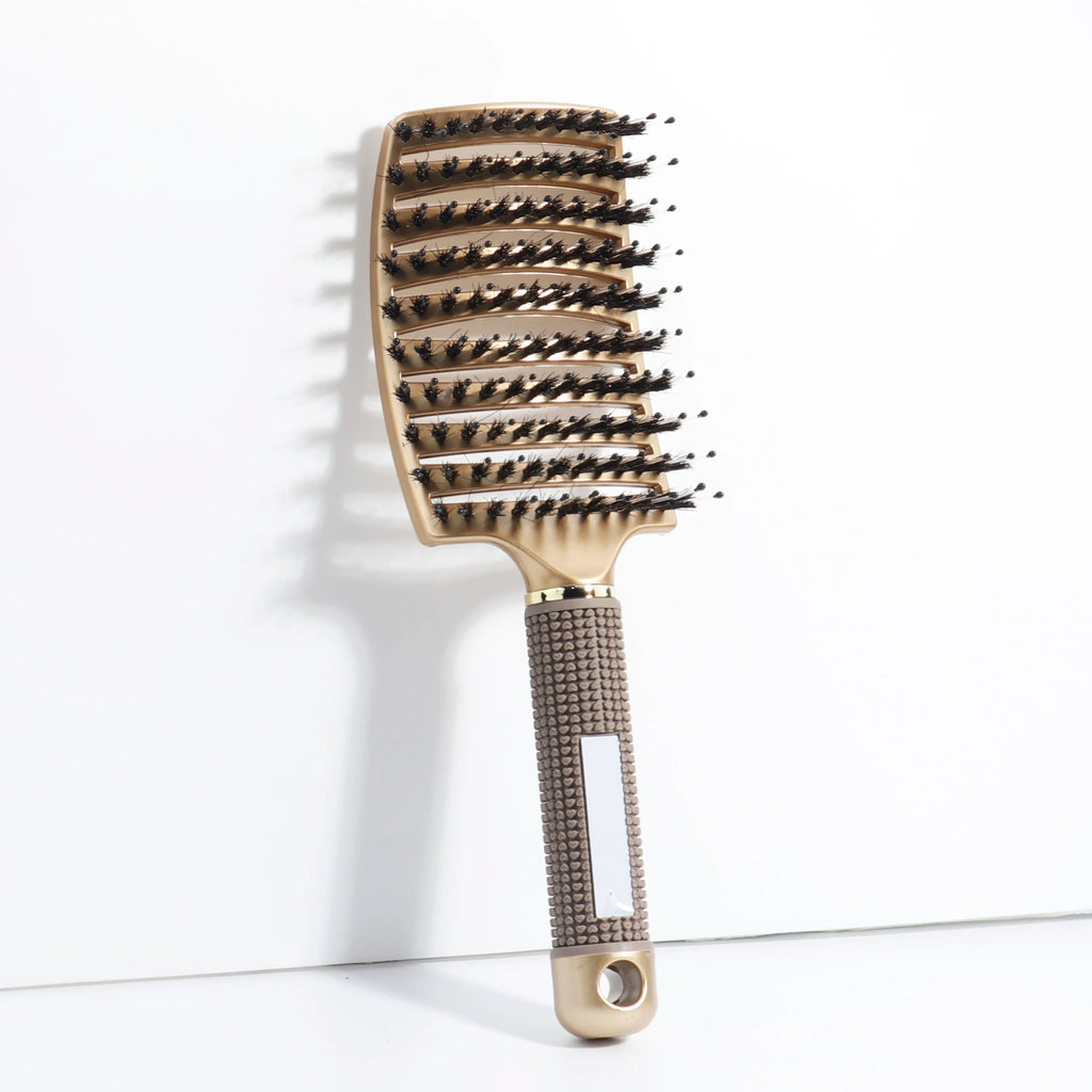 Detangling Hair Brush Bristle&Nylon Women Wet Massage Comb Curly Hairdressing Salon Styling Tools Special for real hair wigs Eagle Beacon