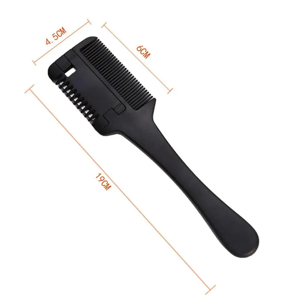 Haircut Brush With Razor Blades Haircut Comb Shaving Hair Trimmer Cutting Thinning Tools Barbershop Hairs Salon Styling Tools Eagle Beacon