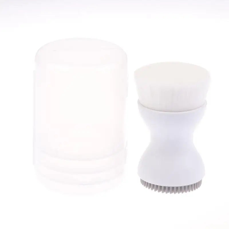 Double-Sided Mini Manual Facial Cleansing Brush Silicone Massage Face Brush Soft Bristles Handheld Cleaning Device Pore Cleaner Eagle Beacon