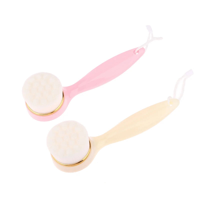 Handle Facial Washing Brush Exfoliating Face Brush Facial Brush Face Cleansing Brush For Lady Face Cleaning Women Eagle Beacon
