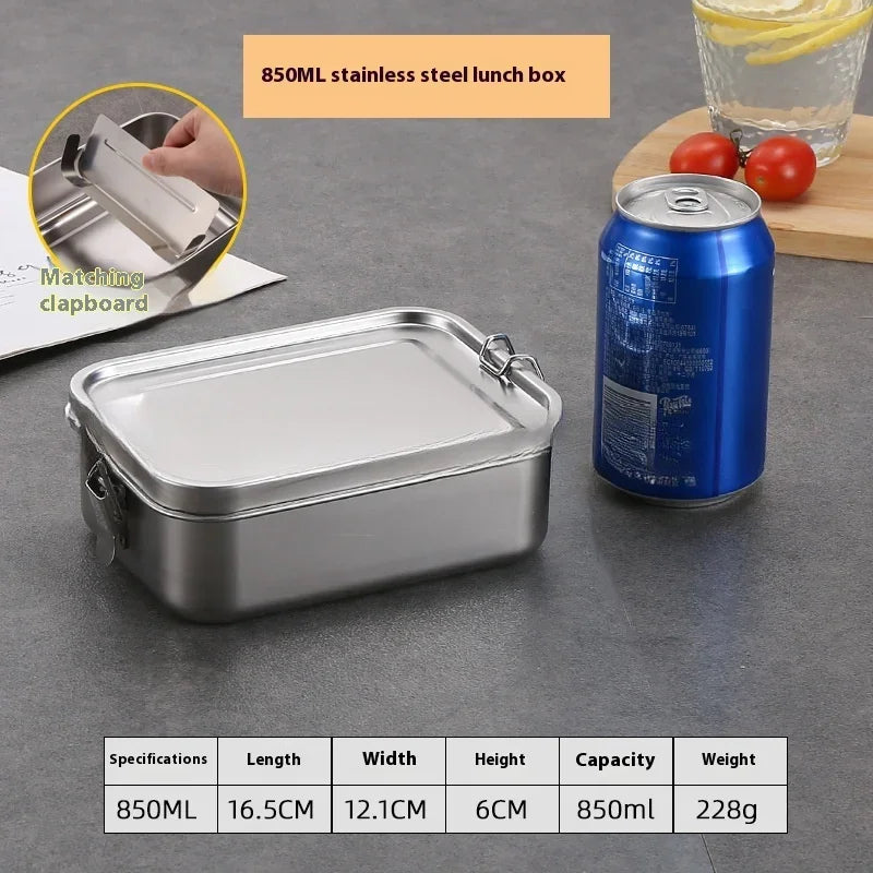 Stainless Steel Bento Box Metal Lunch Box Food Storage Containers with Lockable Clips Lunch Snack Boxes for Work,School Eagle Aerie