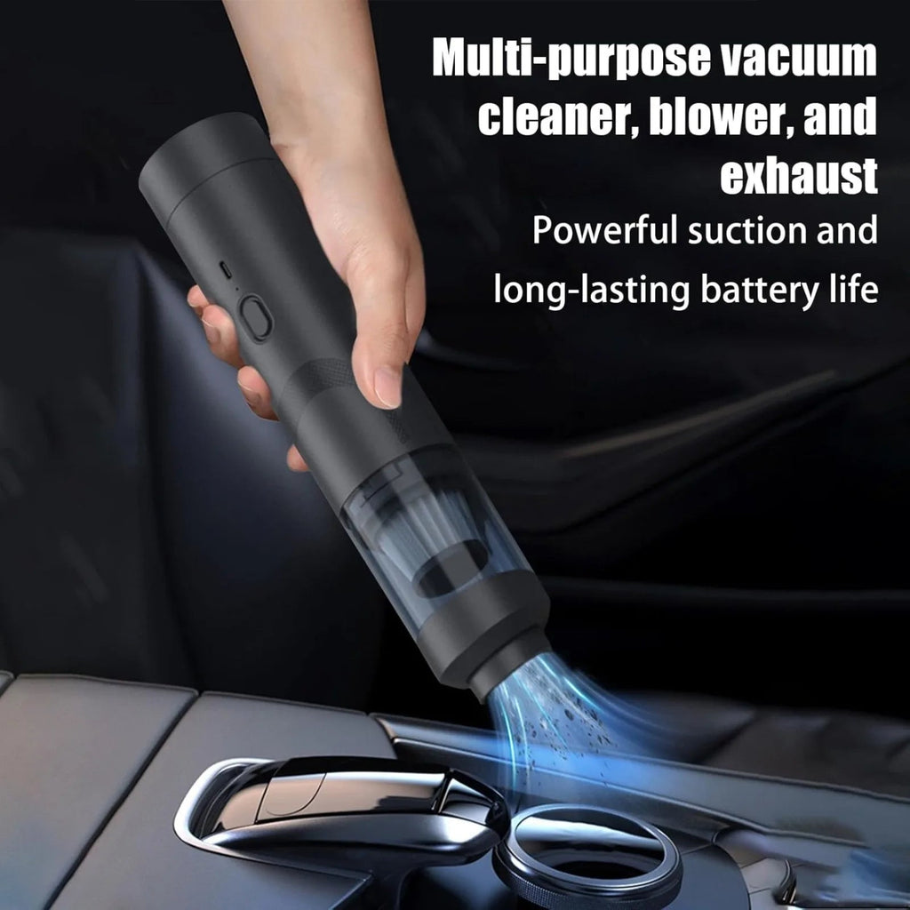 Portable Car Vacuum Cleaner: Mini Handheld Cordless Cleaner with Blower Function, Powerful Suction, and Brushless Motor Eagle Beacon